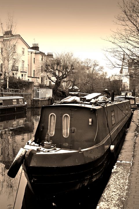 Narrow Boats Regent's Canal Camden - Andy Evans Photos