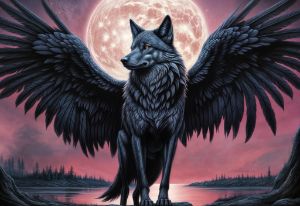 Raven Wolf - Digital Arctix - Digital Art & AI, Fantasy & Mythology ...