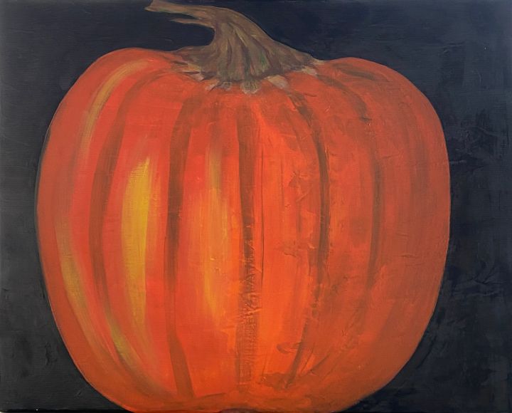 Abstract Pumpkin 1 - Art by KJ - Paintings & Prints, Abstract, Organic ...