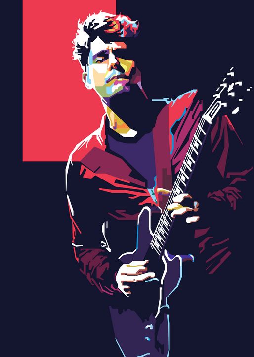 John Mayer Guitar - WPAP Galerry - Digital Art, People & Figures 