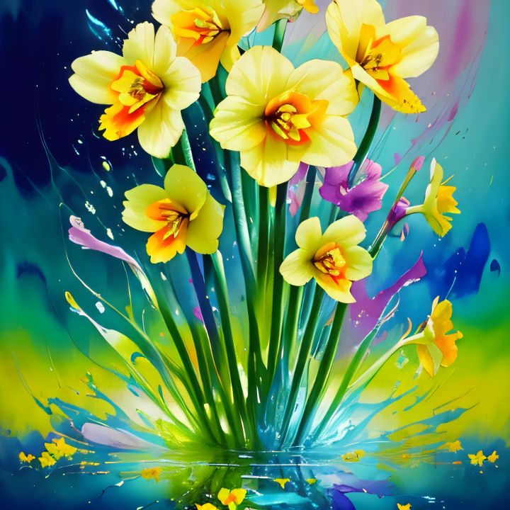 Spring - Wheeler digital arts - Digital Art & AI, Flowers, Plants ...