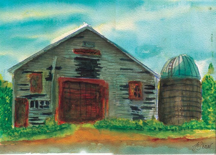 RICKETY OLD BARN - Prints of Original paintings by Jo Shaw - Paintings ...