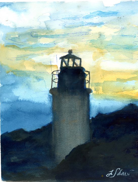 Night Lighthouse Prints Of Original Paintings By Jo Shaw Paintings Prints Landscapes Nature Beach Ocean Lighthouses Artpal