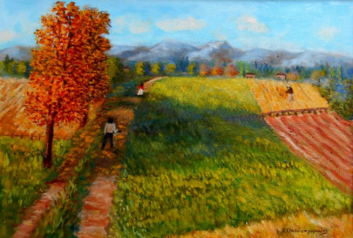 Wating the Autumn - Art by Konstantinos Charalampopoulos