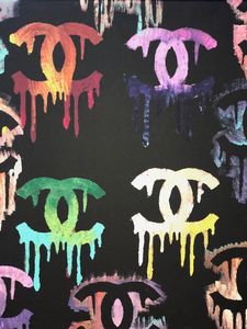Drippy Chanel - lex mona - Paintings & Prints, Abstract, Color - ArtPal