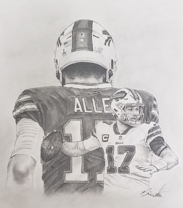 Josh Allen - Portraits By Brian - Drawings & Illustration, People 