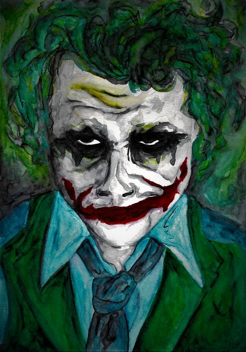 The Joker - Eggarooni Art - Paintings & Prints, Entertainment, Movies ...