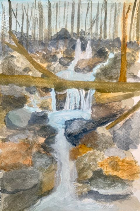 Late Winter Spring’s Falls - Andy's Art