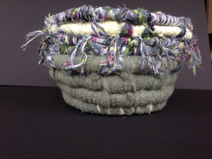 Coiled Fabric Basket - Young Sprout - Crafts & Other Art, Basketry