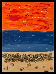 Sunset on the beach - Koga.Tabz art