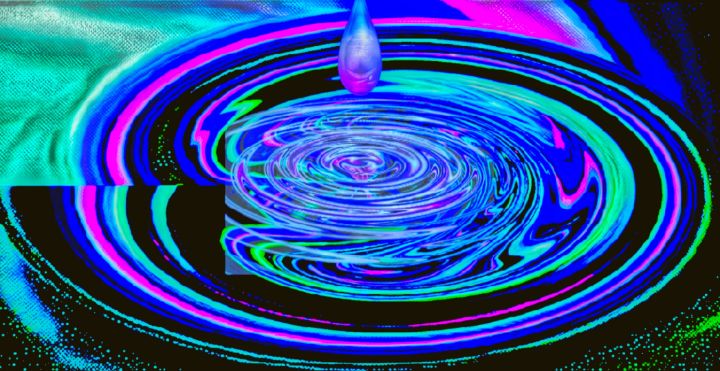 Drip - Pyre Storm - Digital Art & AI, Abstract, Movement - ArtPal