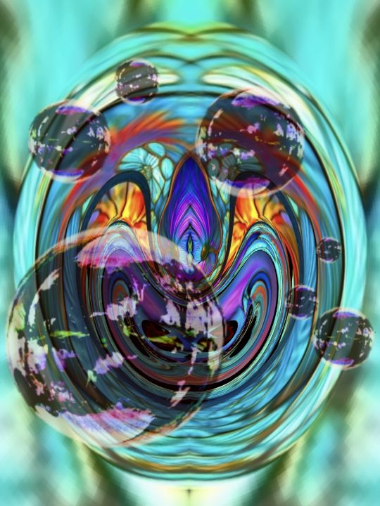 Candle lit bubbles - Pyre Storm - Digital Art & AI, Abstract, Color ...