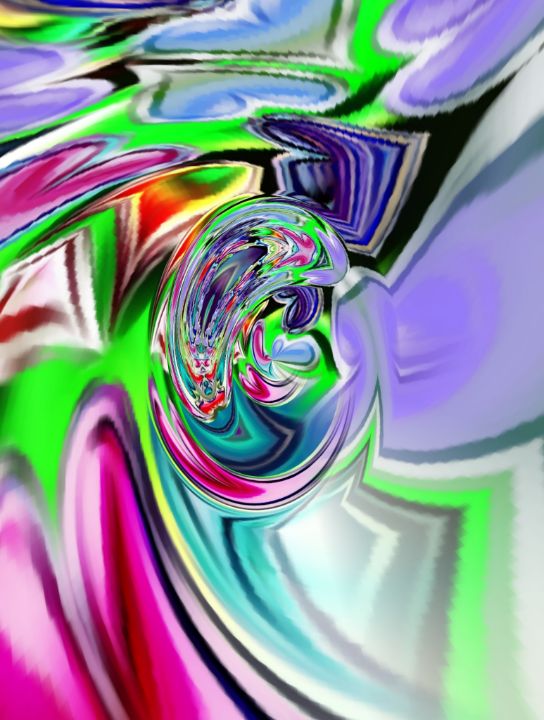 Hearts in Chaos - Pyre Storm - Digital Art & AI, Abstract, Color - ArtPal