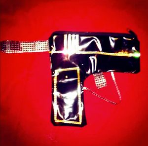 Black & Gold gun purse