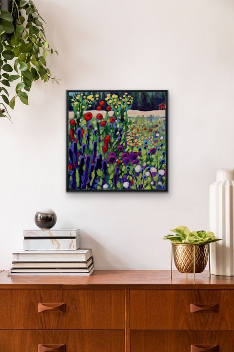 20x20” Framed Print SUMMER COLOR - MARNA SCHINDLER - Paintings & Prints ...