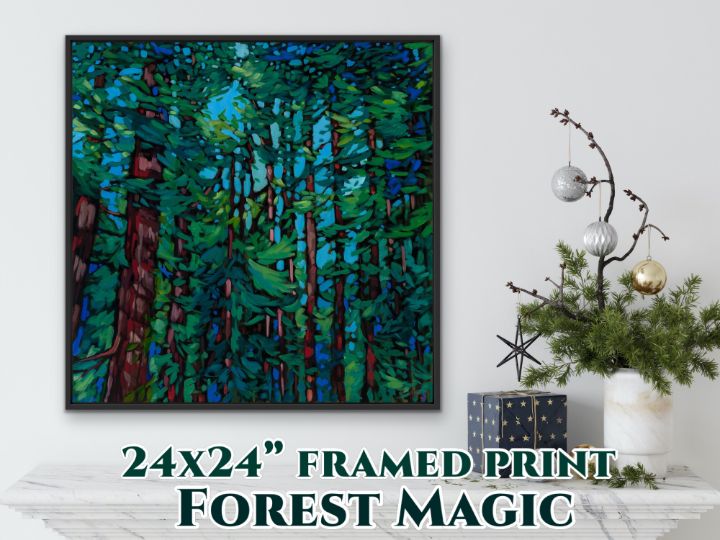 24x24” drop-shipped FOREST MAGIC - MARNA SCHINDLER