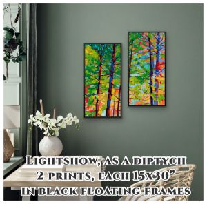 Lightshow, two-piece 15x30 prints