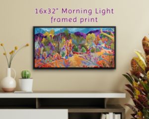 16x32 MORNING LIGHT framed print