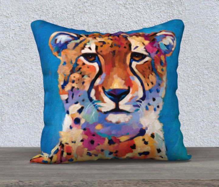 Cheetah Pillowcase MARNA SCHINDLER Textile Apparel Pillows cheetah-pillowcase-marna-schindler-textile-apparel-pillows