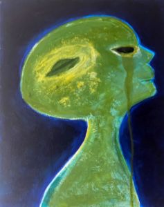 Sad Alien is Missing Home - Anthony Galeano Art