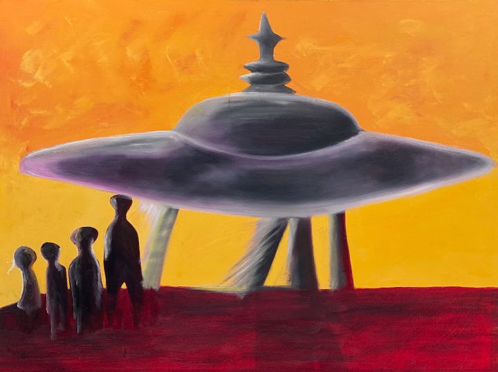 Its time to go home boys in my  UFO - Anthony Galeano Art