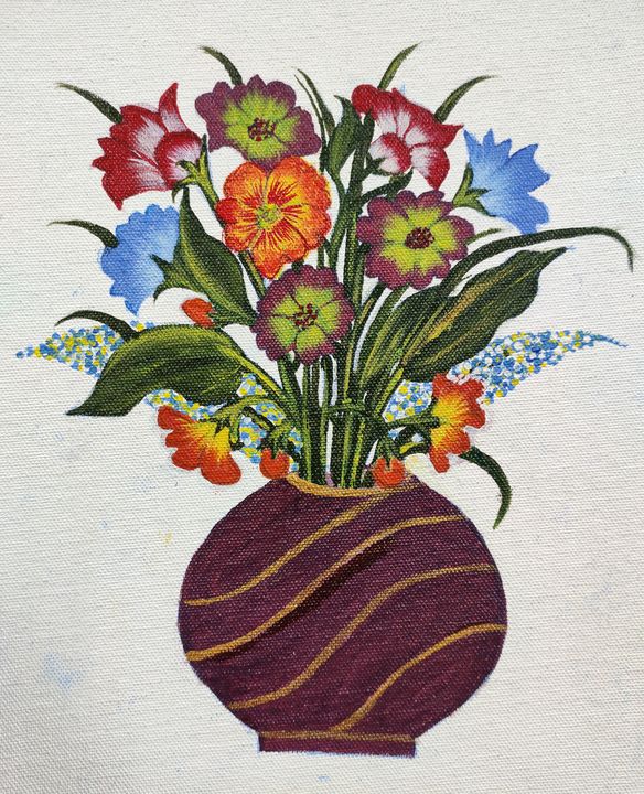 Flower vase - Home decor - Meraki Art Creations