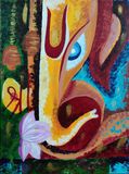 Abstract Ganesha - original painting