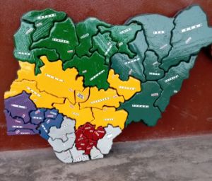 Nigeria map - Legacy signature
