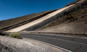 asphalt road in mountain landscape -