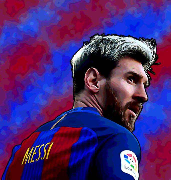 Lionel Messi Artwork| Buy High-Quality Posters and Framed Posters Online -  All in One Place – PosterGully
