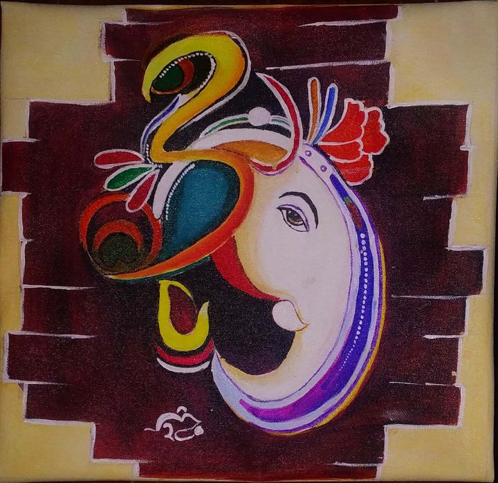 Ganesha painting - Kalpriya art gallery