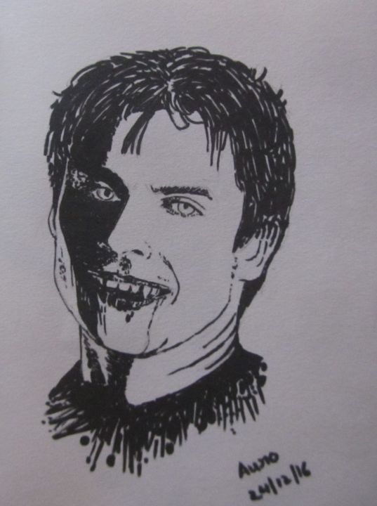 Related image  Vampire drawings, Portrait sketches, Celebrity