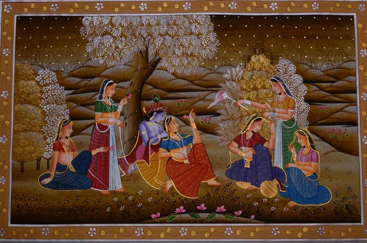Lord Krishna with Gopikas - Art Fair Gallery, Jaipur