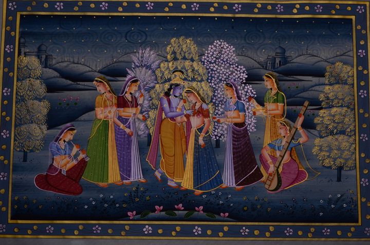 Lord Krishna with Gopikas - Art Fair Gallery, Jaipur