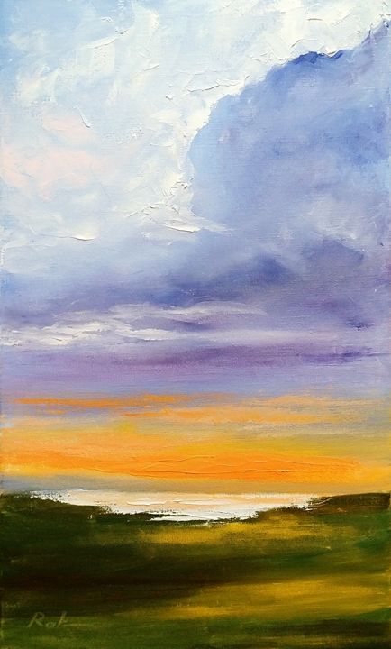 Heavenly landscape 2 - Oleh Rak - Paintings & Prints, Abstract ...