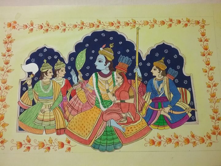 ramayana in madhubani painting