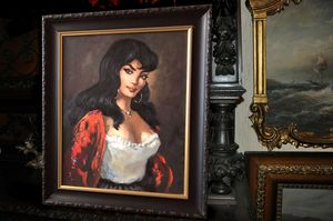 Tablou pictat in ulei Spanish girl