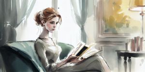 Paris Reading Girl
