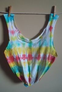 Whimsy Tye Dye recycled T-shirt Tote