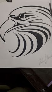 Eagle Close Up Sketch