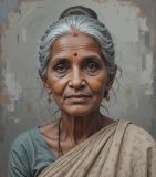 Elderly South Indian Woman