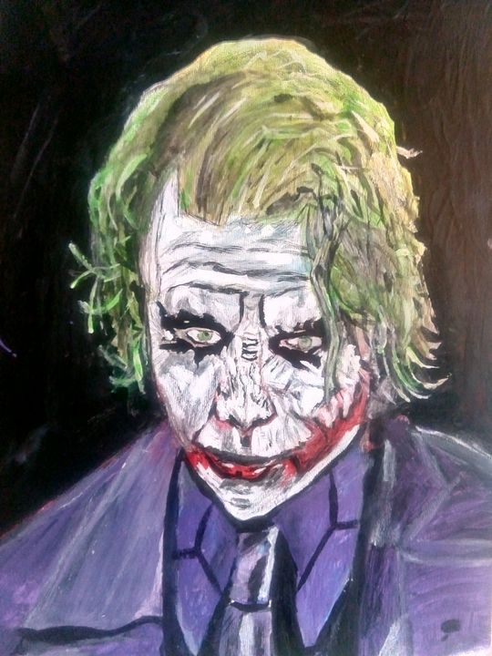 Joker. Heath Ledger. The Dark Knight - Conner Moss Art.