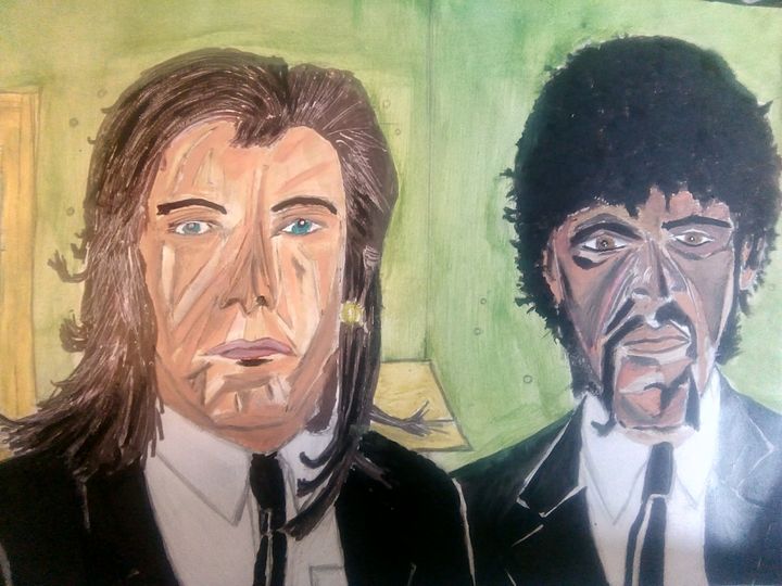 Pulp Fiction. Ink and Oil. - Conner Moss Art.