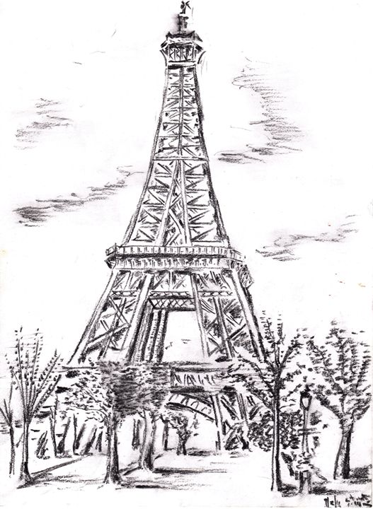 Paris Sketchbook: Eiffel Tower Cafe Scene: 120 Blank Pages for Sketching or  Drawing: Journals, Inspyre: 9781731358349: Amazon.com: Books