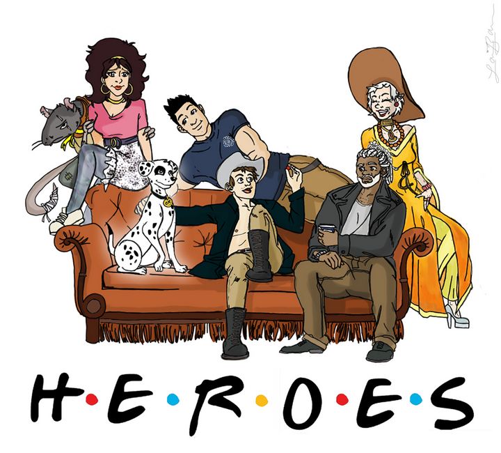 Heroes of the Unsleeping City - Dimension 20 - Drawings 