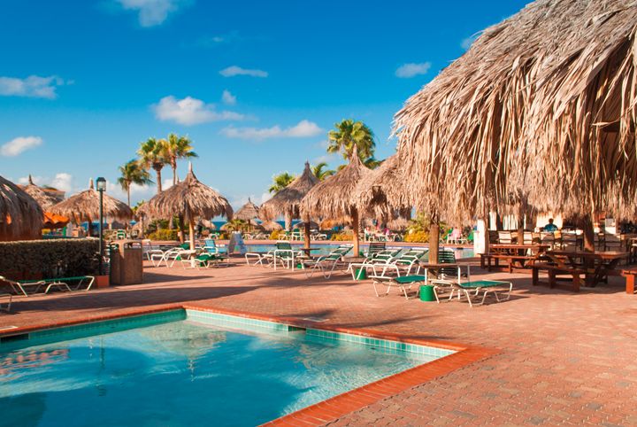 Aruba Beach Club pool and ocean - Aruba Scenes - Photography, Places &  Travel, Caribbean, Aruba - ArtPal