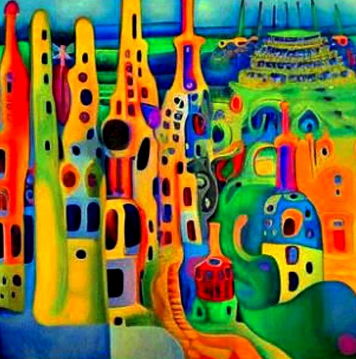 Town Architecture - George Hutton Hunter Contemporary Artist ...