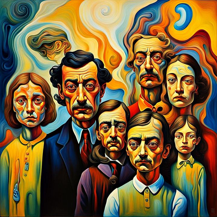 Dysfunctional Family 2 - George Hutton Hunter Contemporary Artist ...