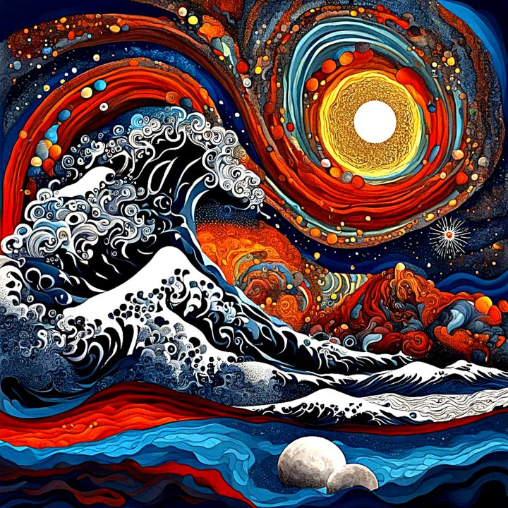The Great Wave - George Hutton Hunter Contemporary Artist - Paintings ...