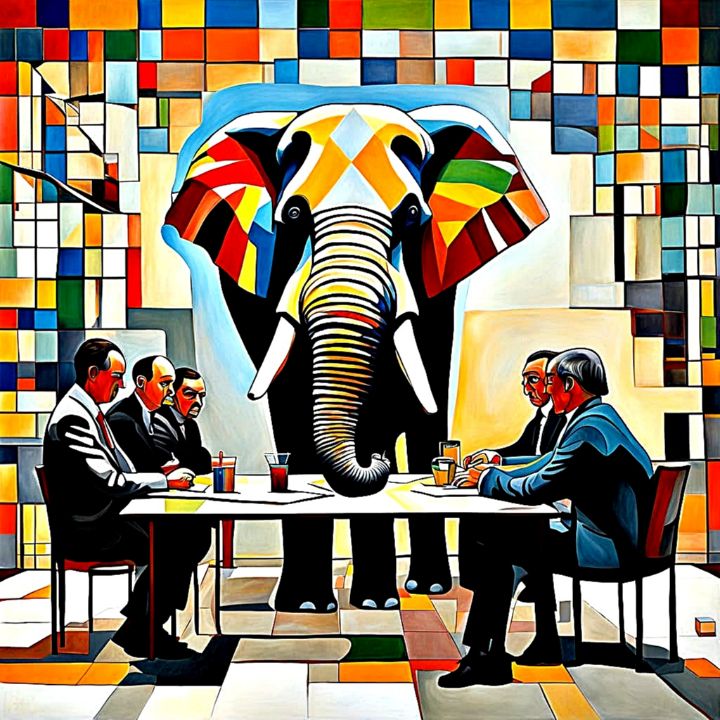 An Elephant in the room - George Hutton Hunter Contemporary Artist ...